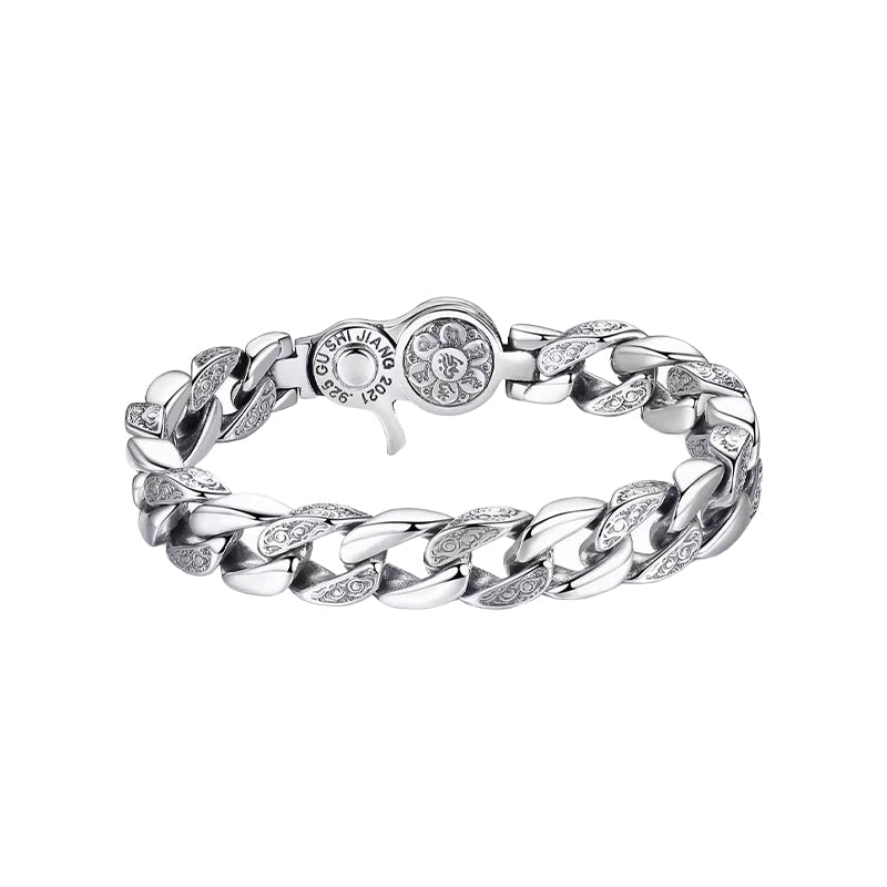 Vintage Rotatable Wide-Band Bracelet