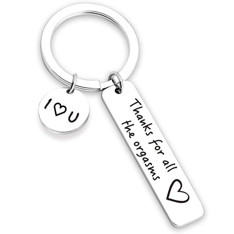 For love - Thank you for all the orgasm couple key rings