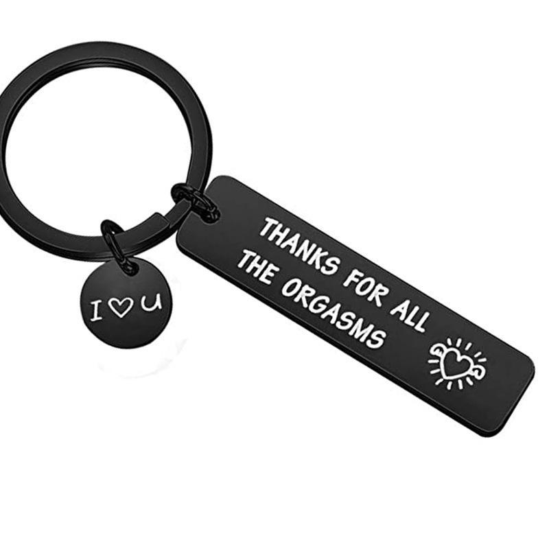 For love - Thank you for all the orgasm couple key rings