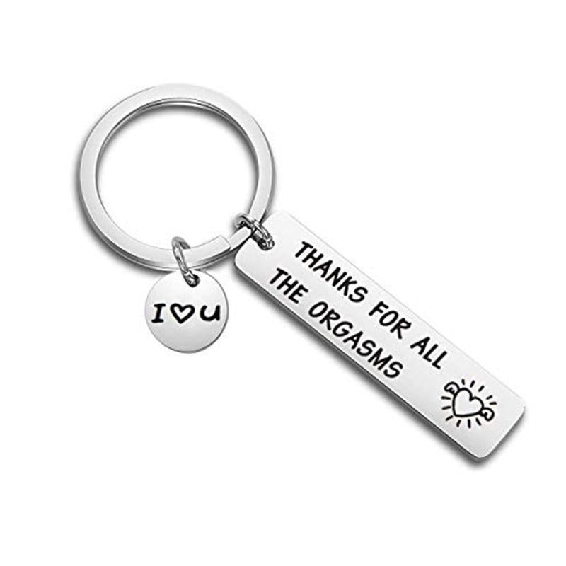 For love - Thank you for all the orgasm couple key rings