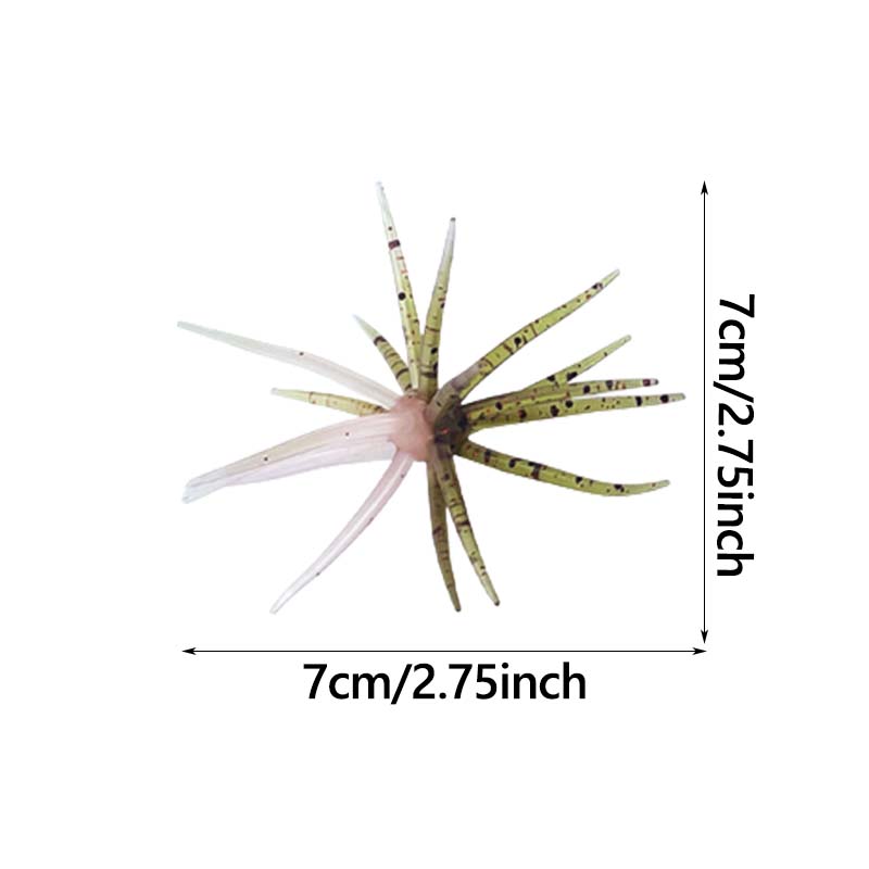 Sea Urchin Soft Fishing Lure Set
