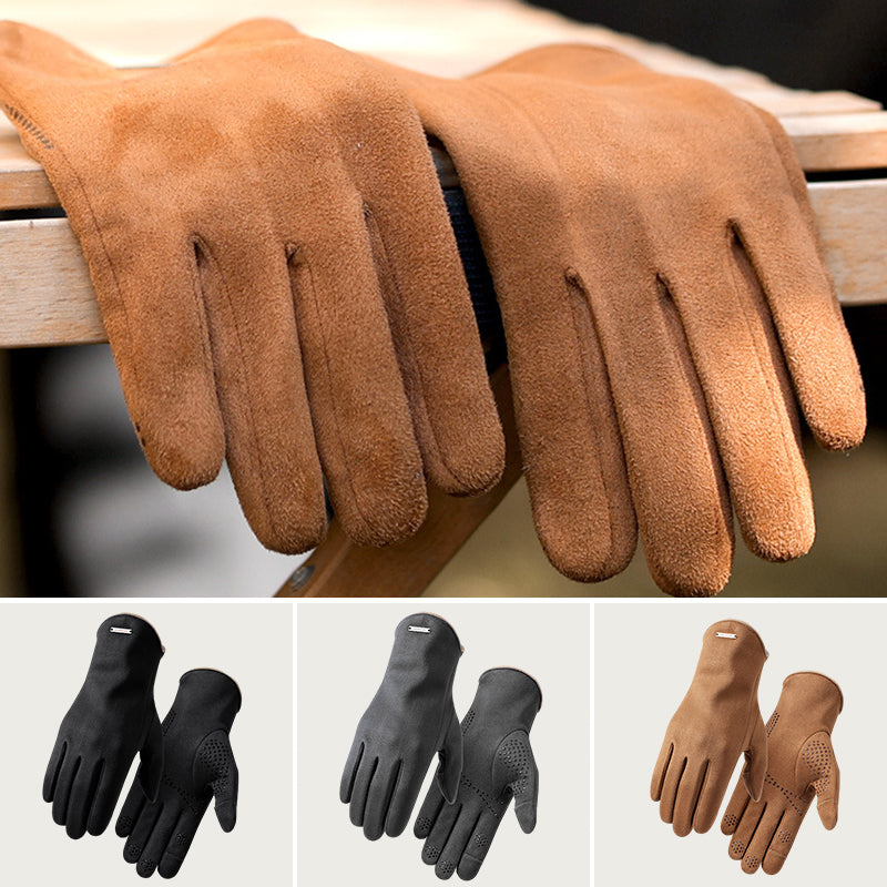 Cold-proof Suede Gloves