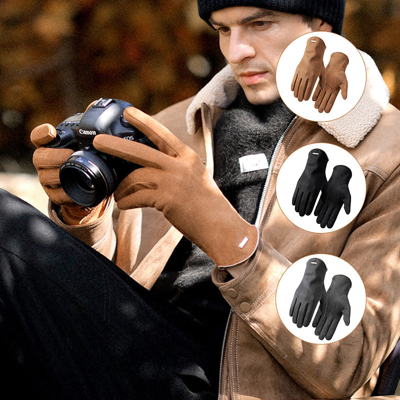 Cold-proof Suede Gloves