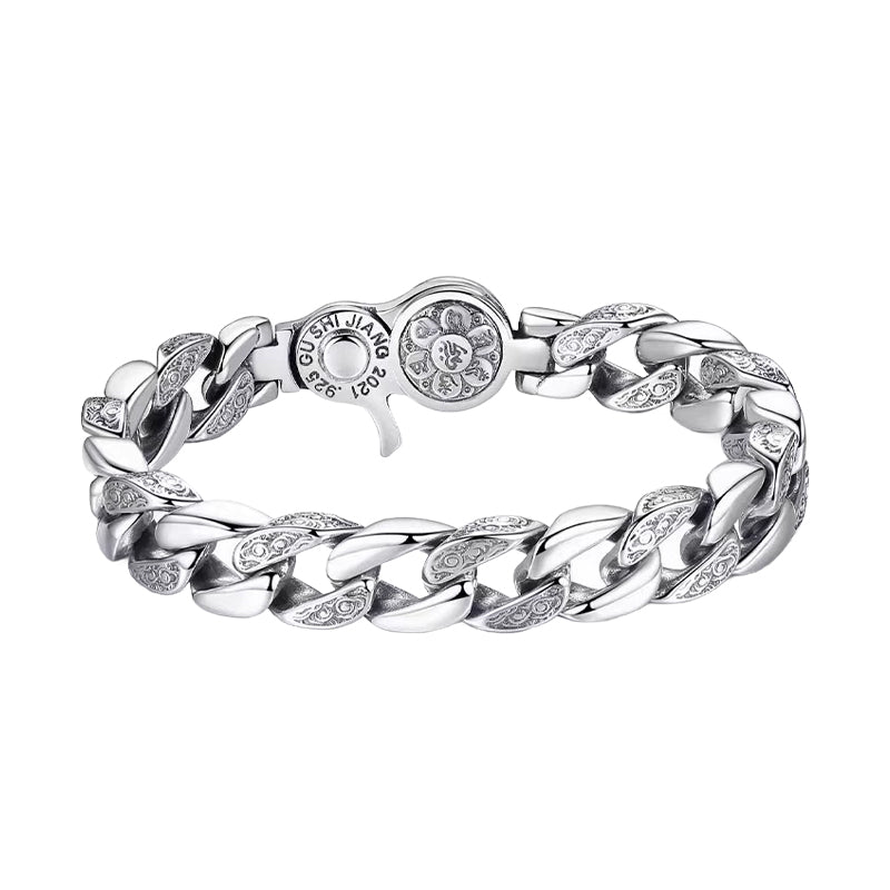 Vintage Rotatable Wide-Band Bracelet
