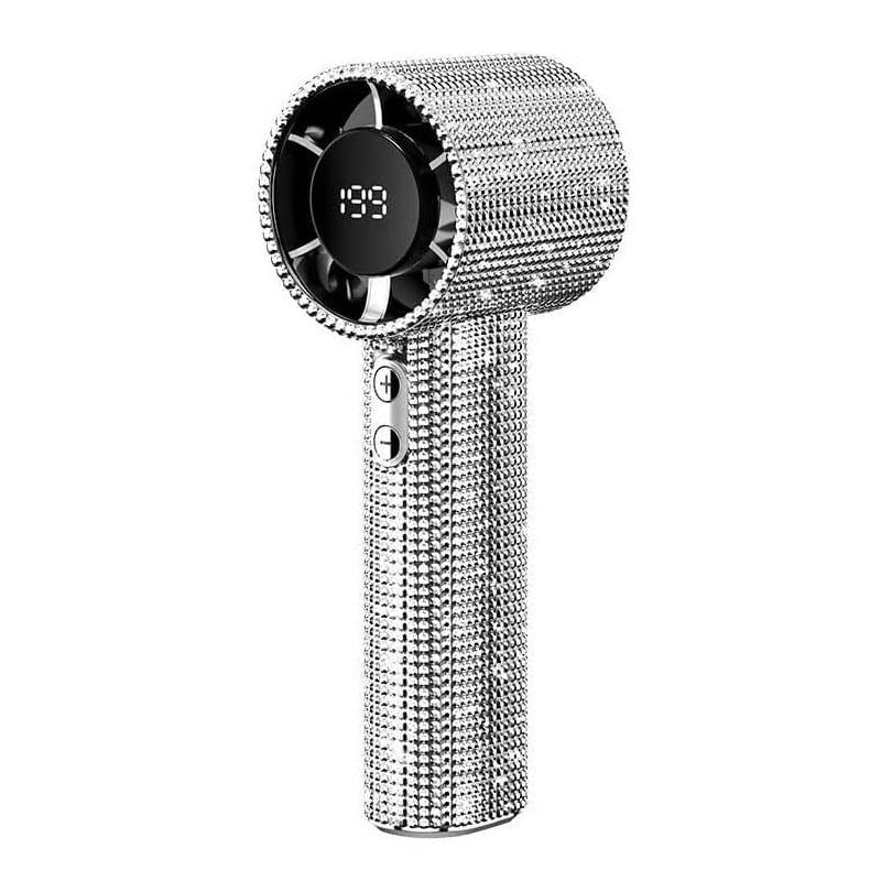 Diamond Edition Digital Display Handheld Fan
