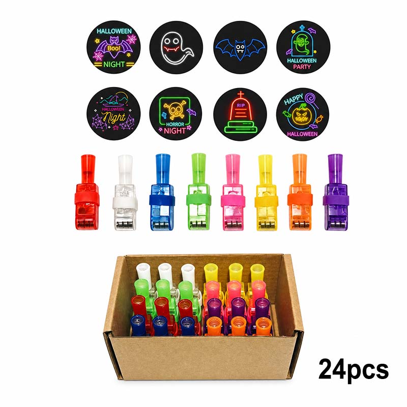 Halloween pattern finger projector lights
