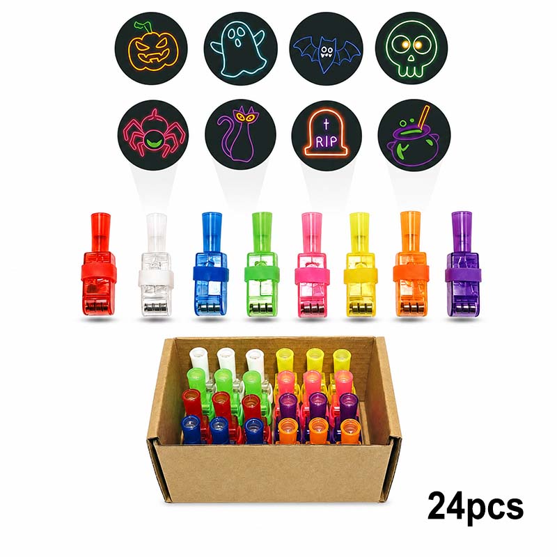 Halloween pattern finger projector lights