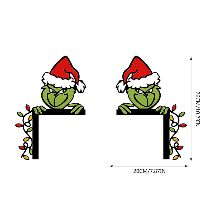 Grinch Holiday Door Corner