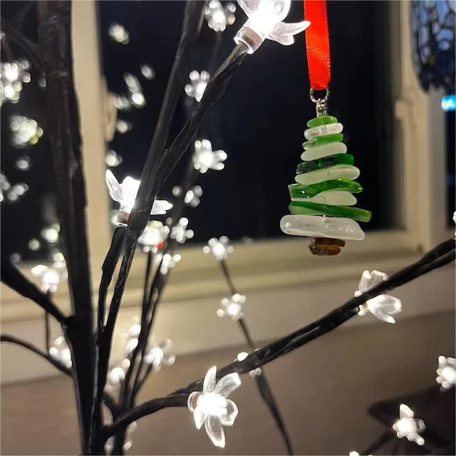 Lake Erie Sea Glass Christmas Tree Ornament