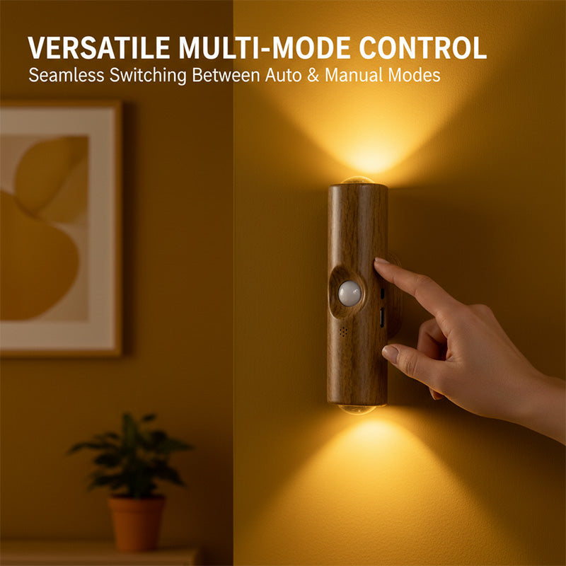 Dual-Head Cat's Eye Sensor Wall Light