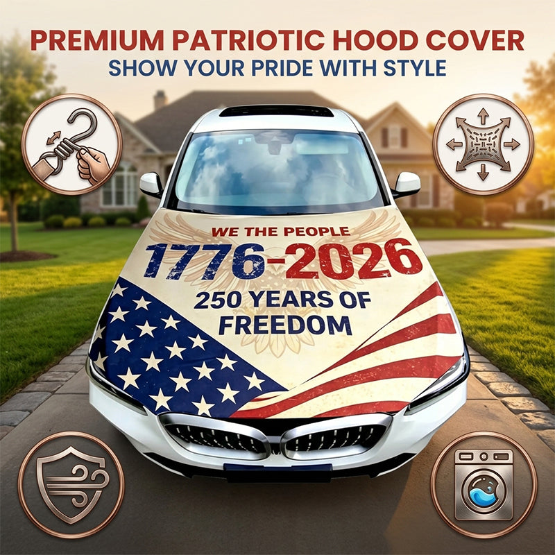 American Patriot Car Flag & Hood Cover Set