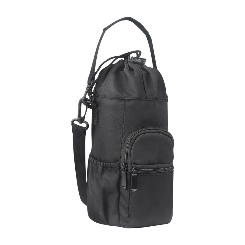 Portable Canvas Water Bottle Bag