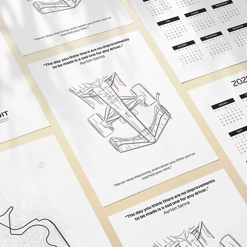 F1 2025 planner and calendar