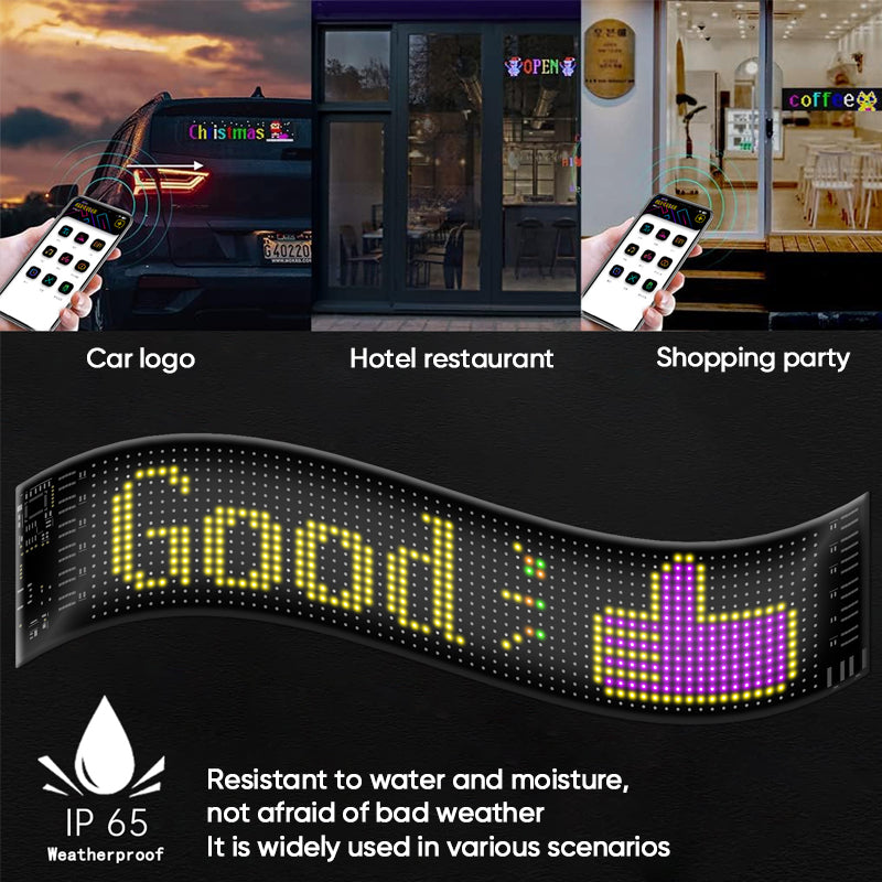 Vehicle mounted flexible display screen