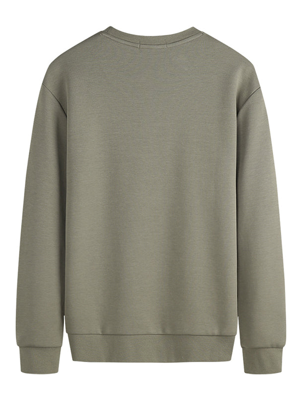 Spring Round Neck Pullover Casual Tops