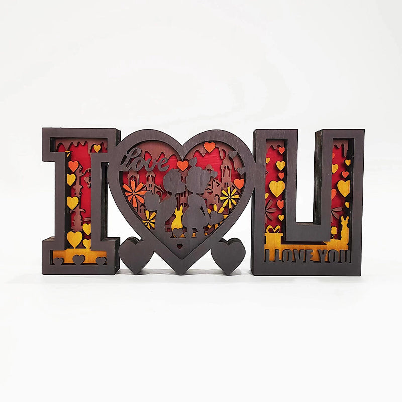 Valentine's Day Wooden Carving Ornaments