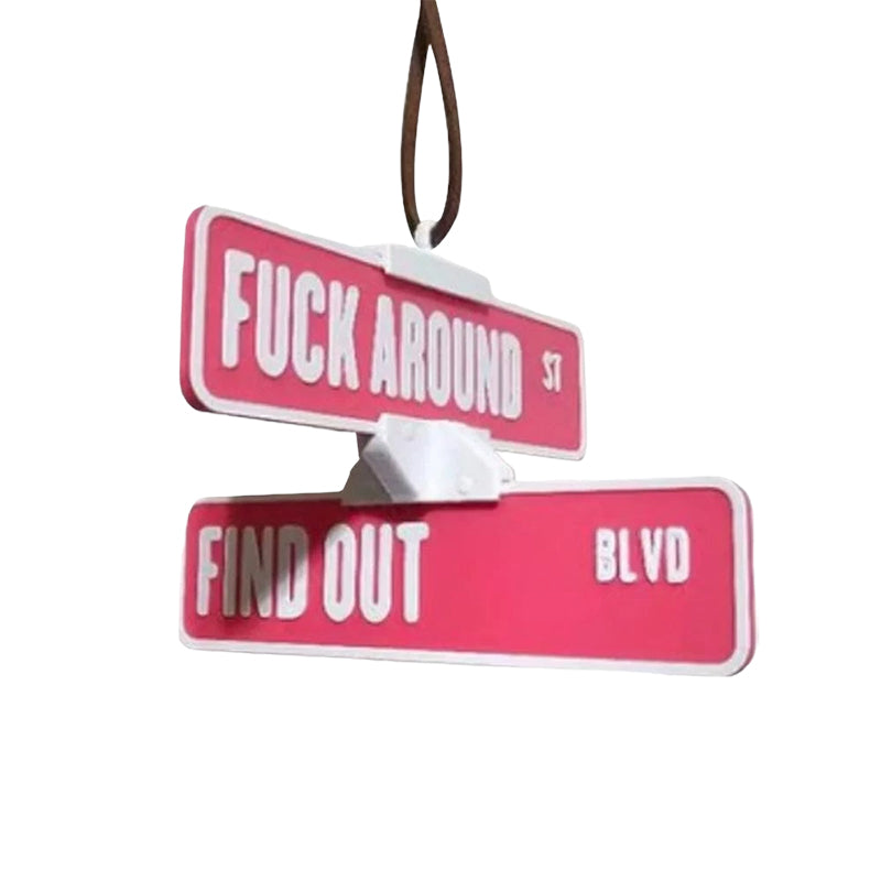 Funny Street Warning Sign Hanger