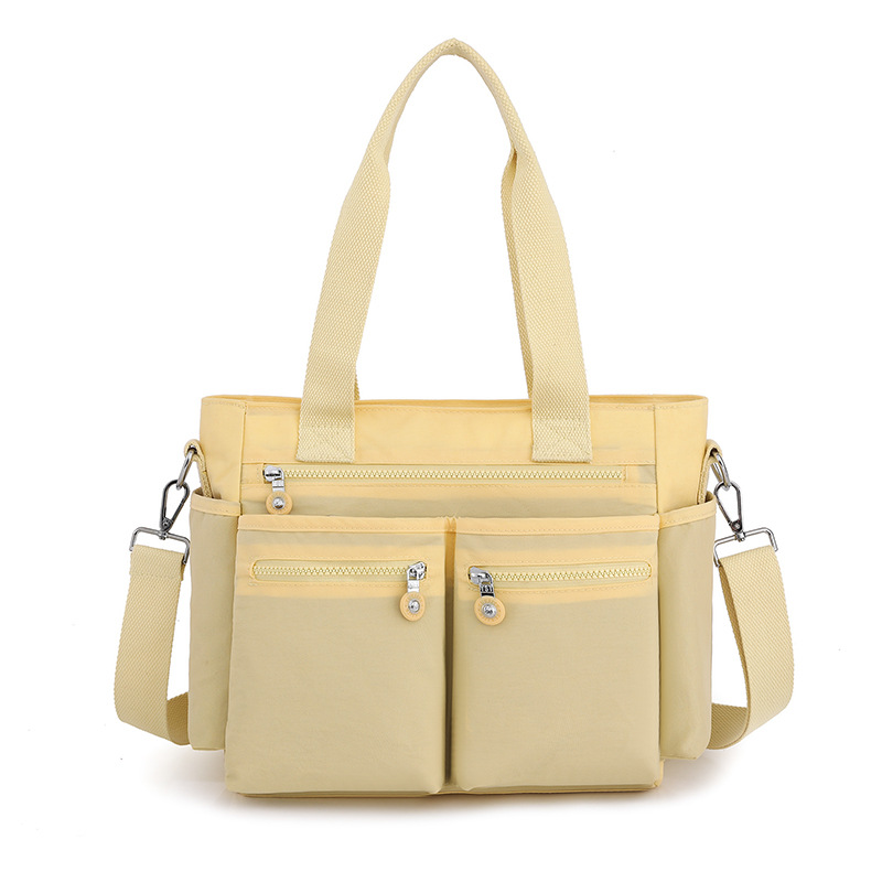 Double Pocket Tote Shoulder Bag