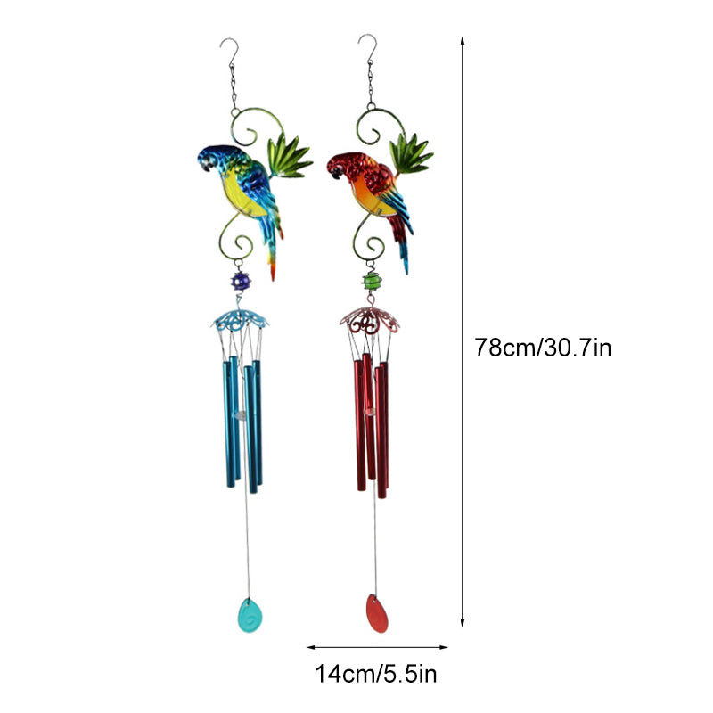 Parrot Wind Chime Hanging Decor