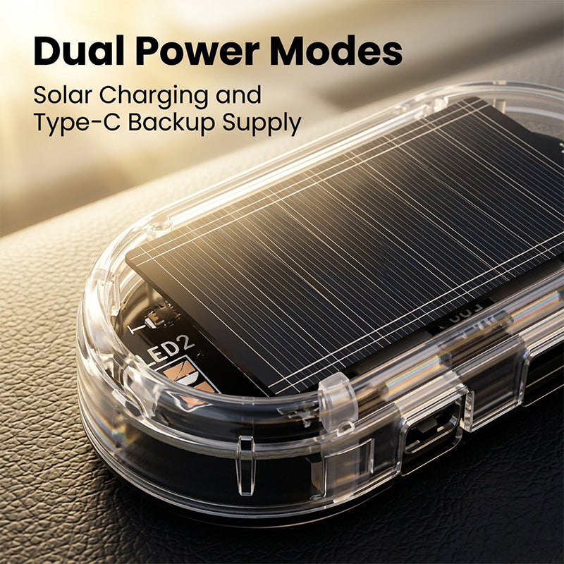 Solar Car Anti-Theft LED Warning Light