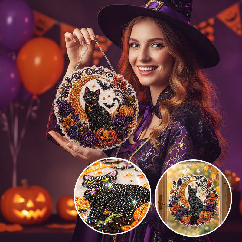 Halloween Diamond Painting Hanging Ornament Kit