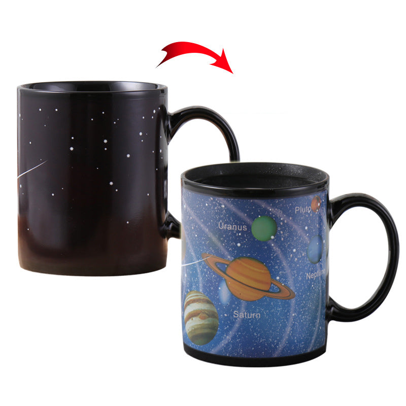 Heat-sensitive temperature-change Starry Mug