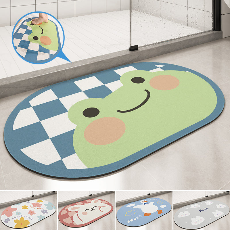 Microfiber non-slip cartoon floor mat