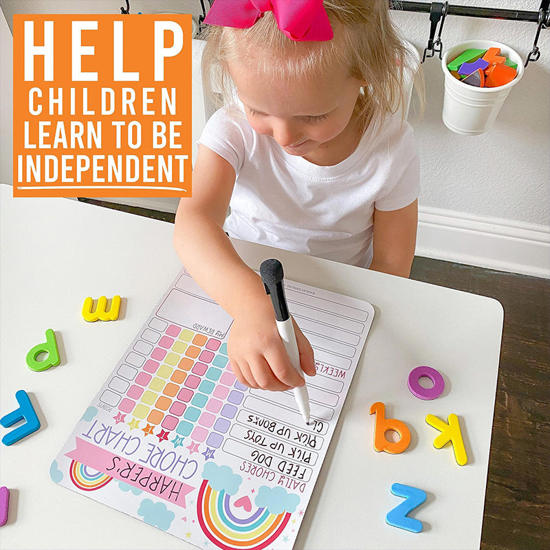 Children's Chore Chart Fridge Magnets