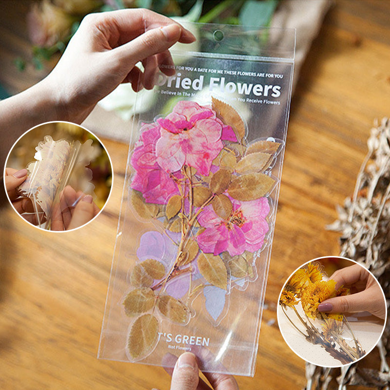 Dried Flowers Stickers Set