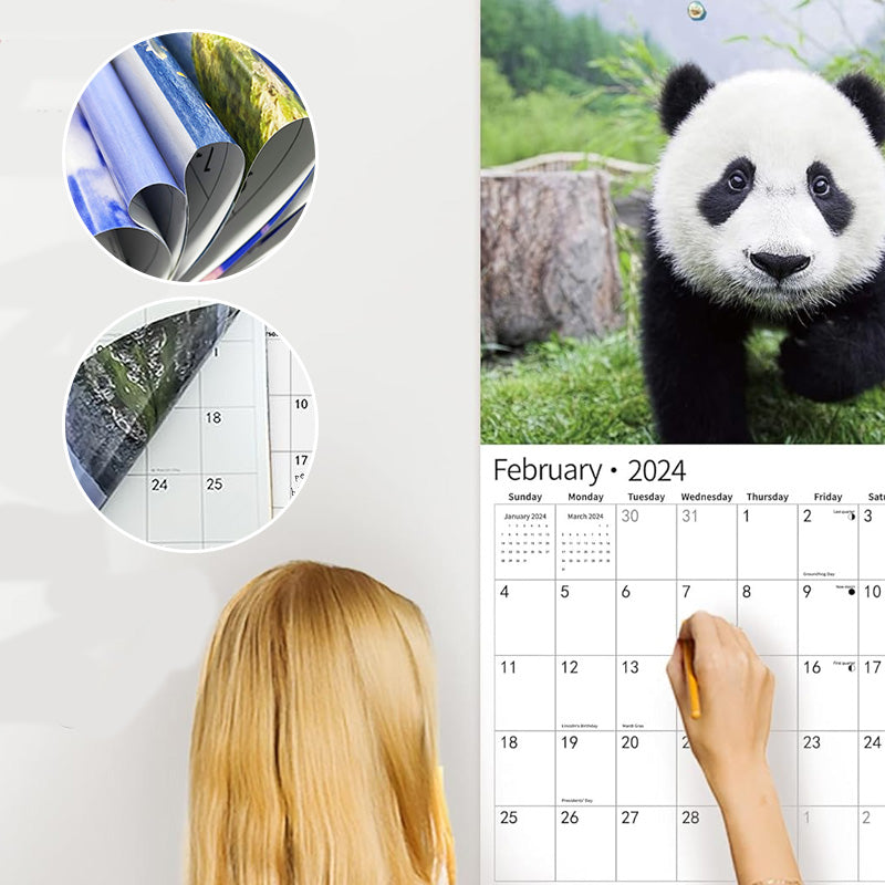 2024 Animals Wall Calendar