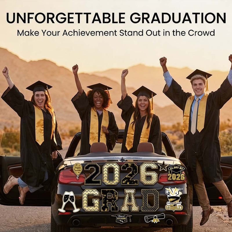 2026 Graduation Magnetic Car Decal Set
