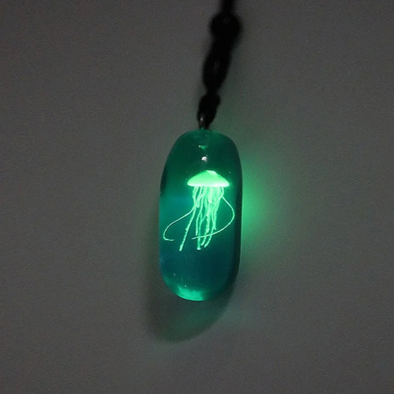 Glow in the Dark Jellyfish Necklace