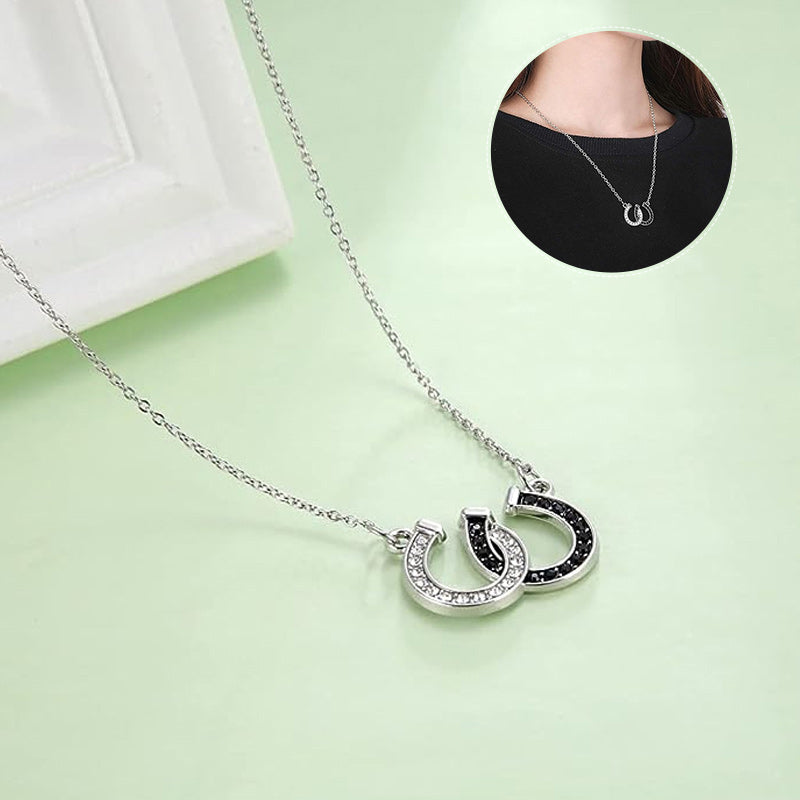 Double Horseshoe Necklace