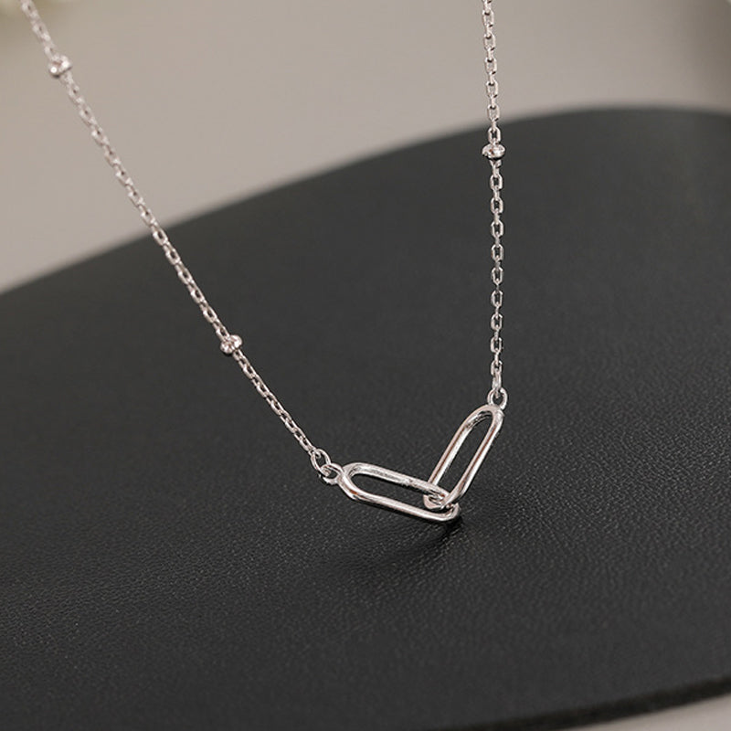 Minimalist Double Ring Necklace