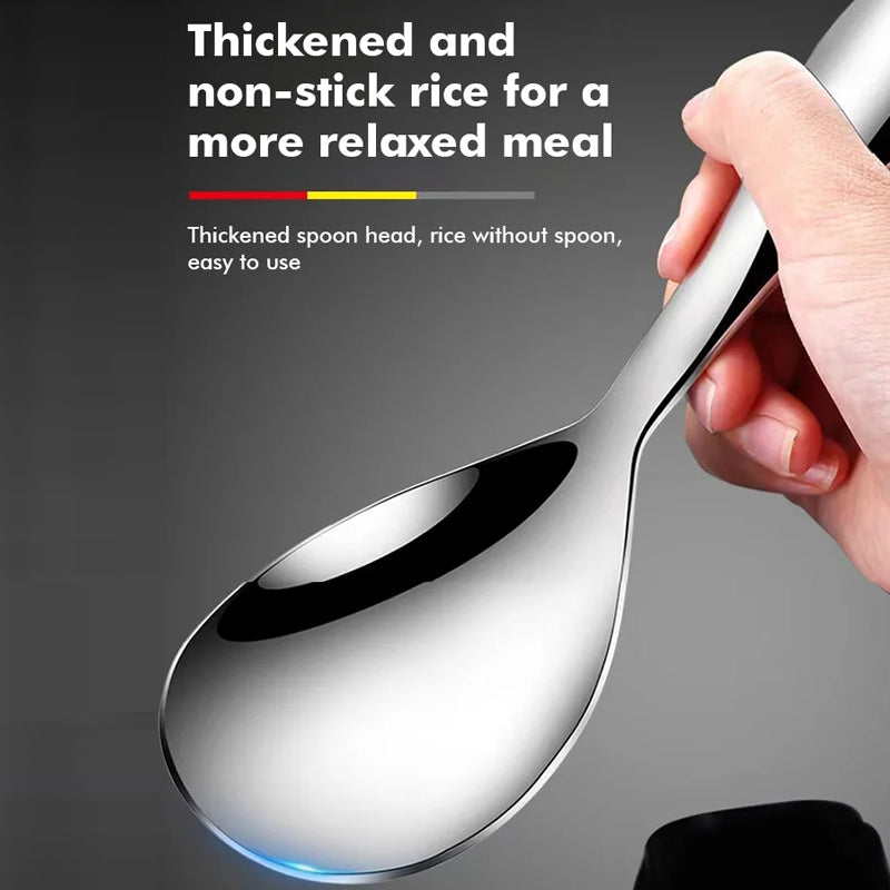 Thickened stainless steel non-stick rice spoon