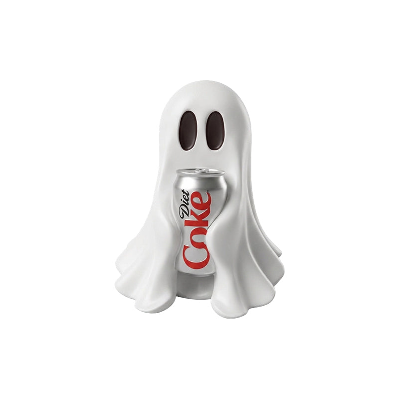 Resin Ghost Statue Holding Soda Can