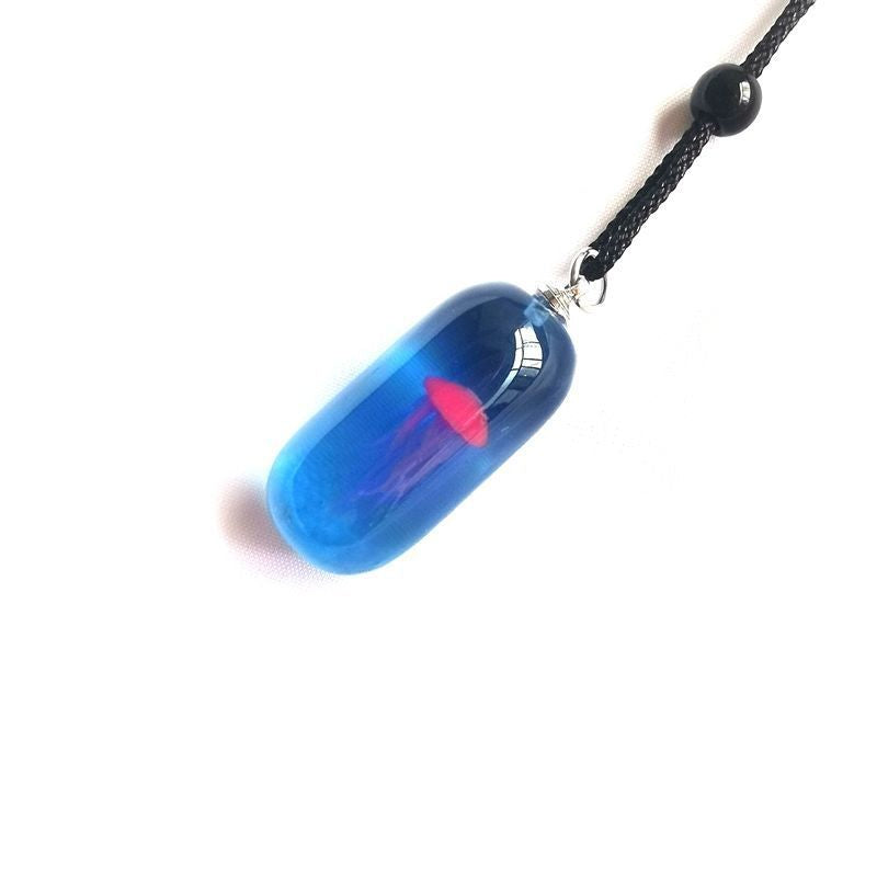 Glow in the Dark Jellyfish Necklace
