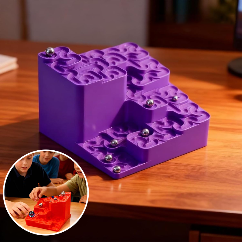 3D Printed Hilbert Curve Marble Run