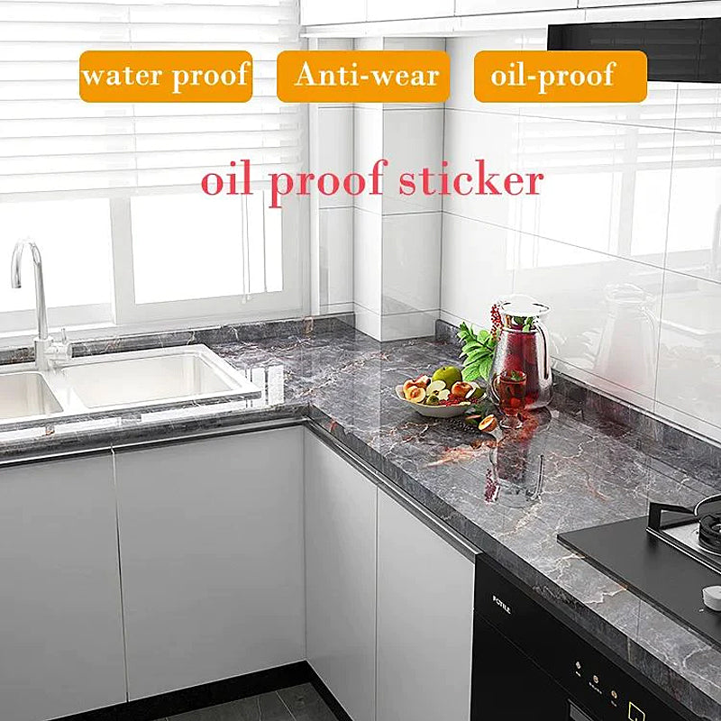 Oil-proof Marble Stickers