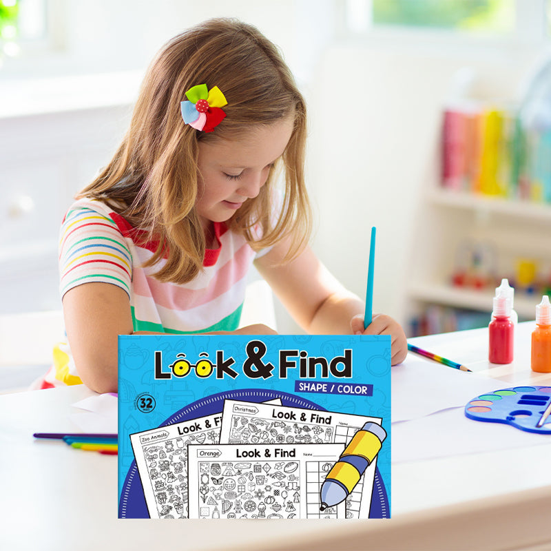 Kids Hidden Object Coloring Book