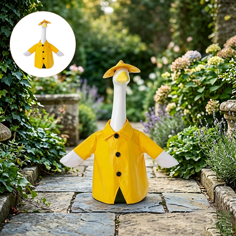 Patriotic Waterproof Porch Goose Raincoat Costume