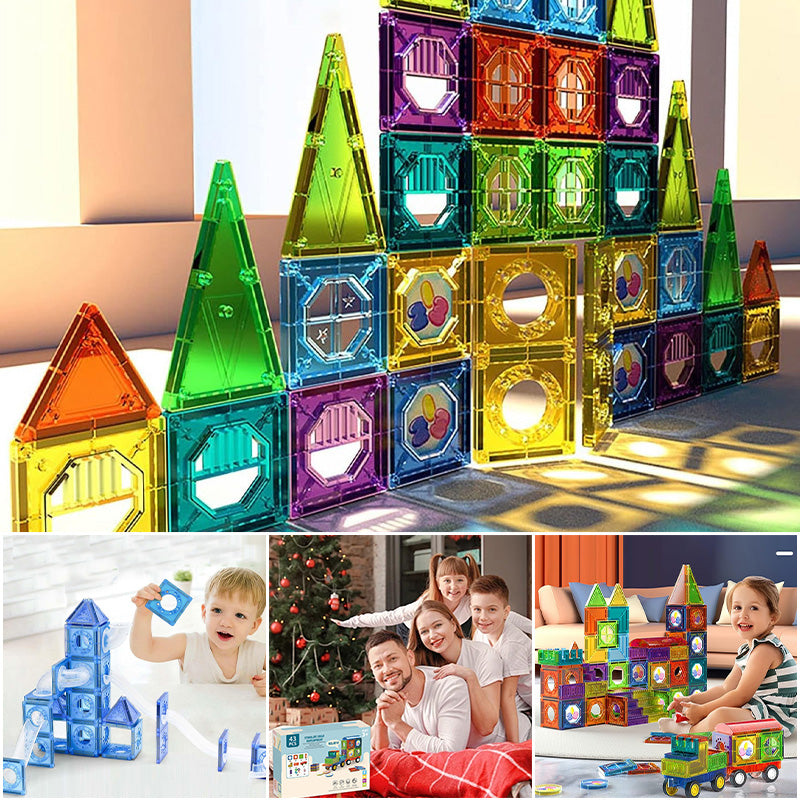 Early childhood education magnetic building blocks