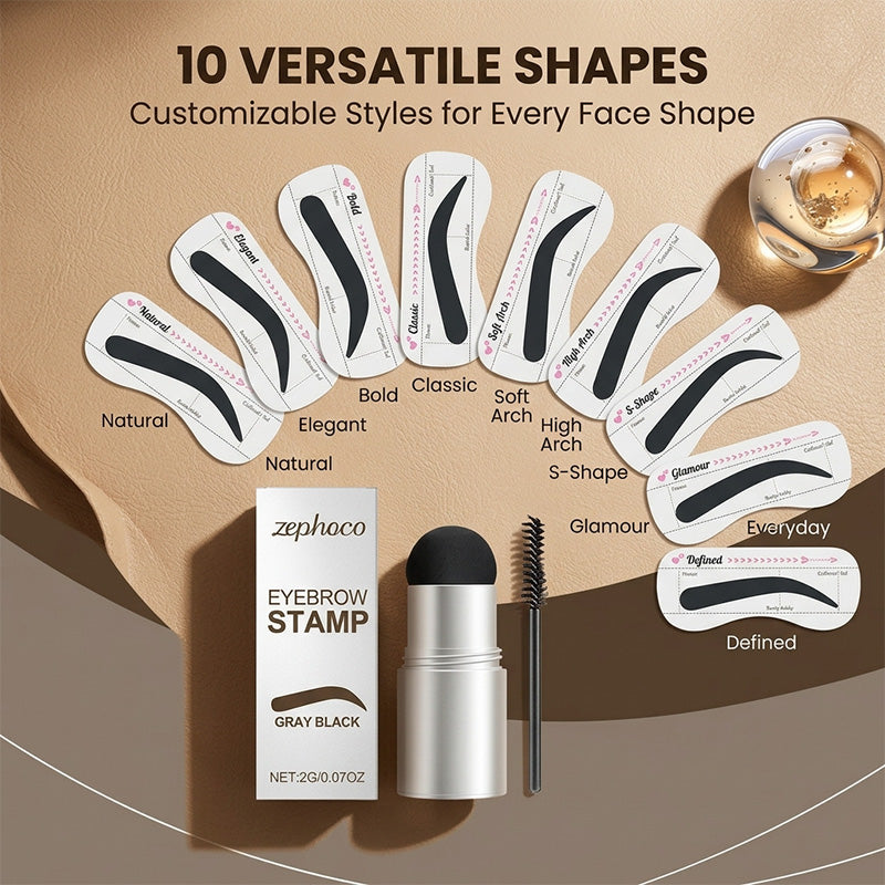 Eyebrow Stamp Stencil Kit