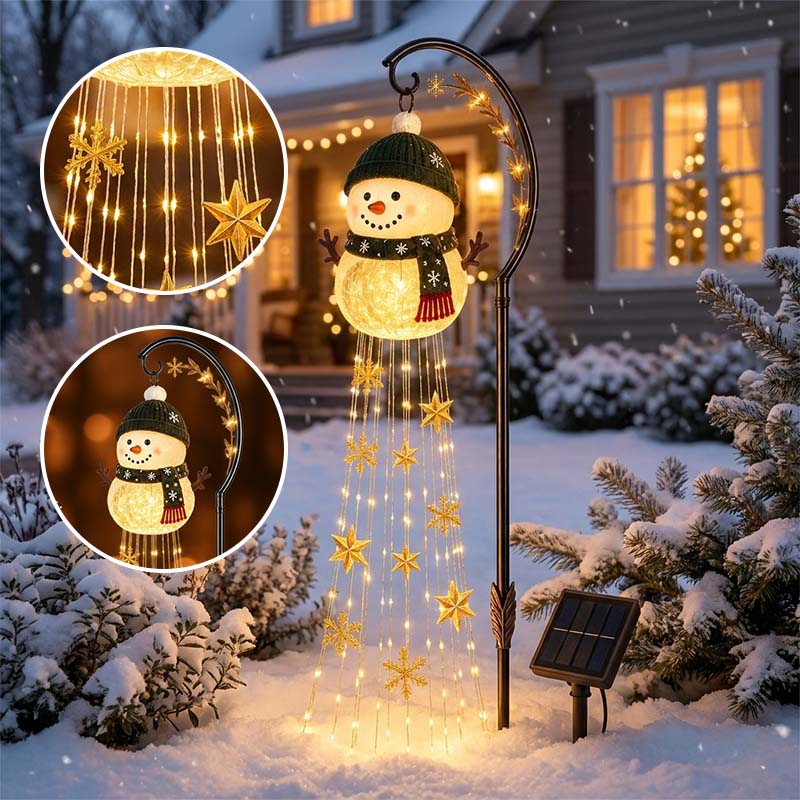 Snowman Magic Fountain Garden Light