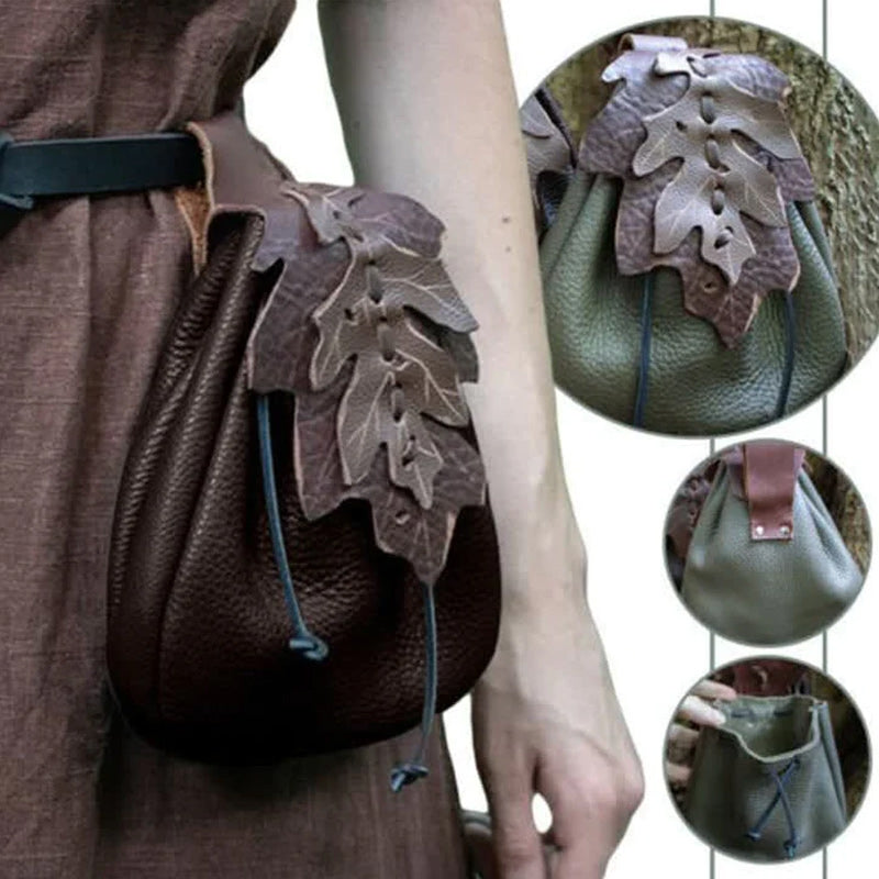 Medieval Leaf Belt Pouch