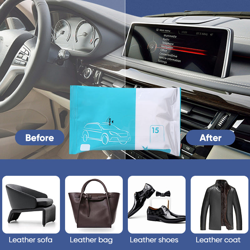 Wipes for removing oil films on car glass