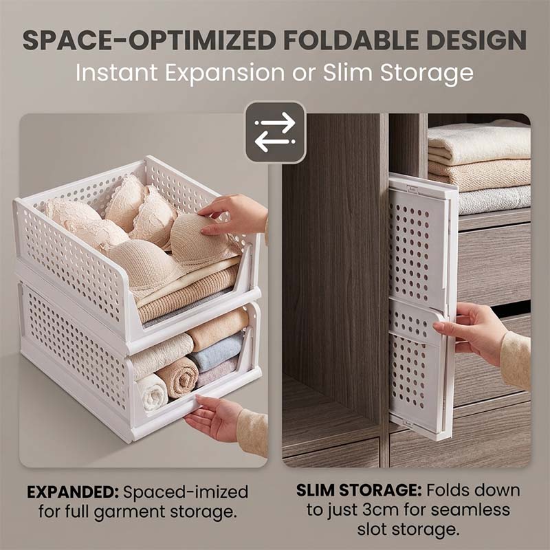 Foldable Drawer Storage Organizer