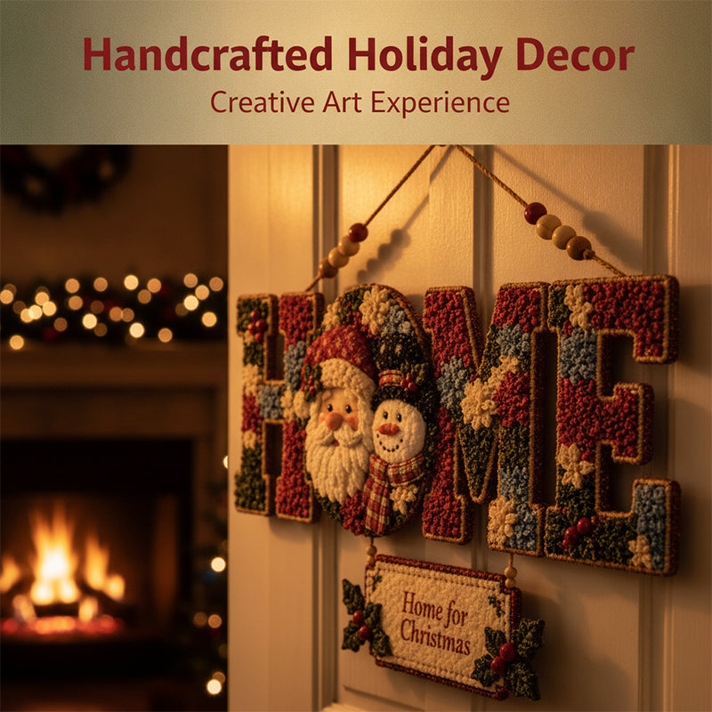 DIY Fabric Poke Art HOME Sign Kit