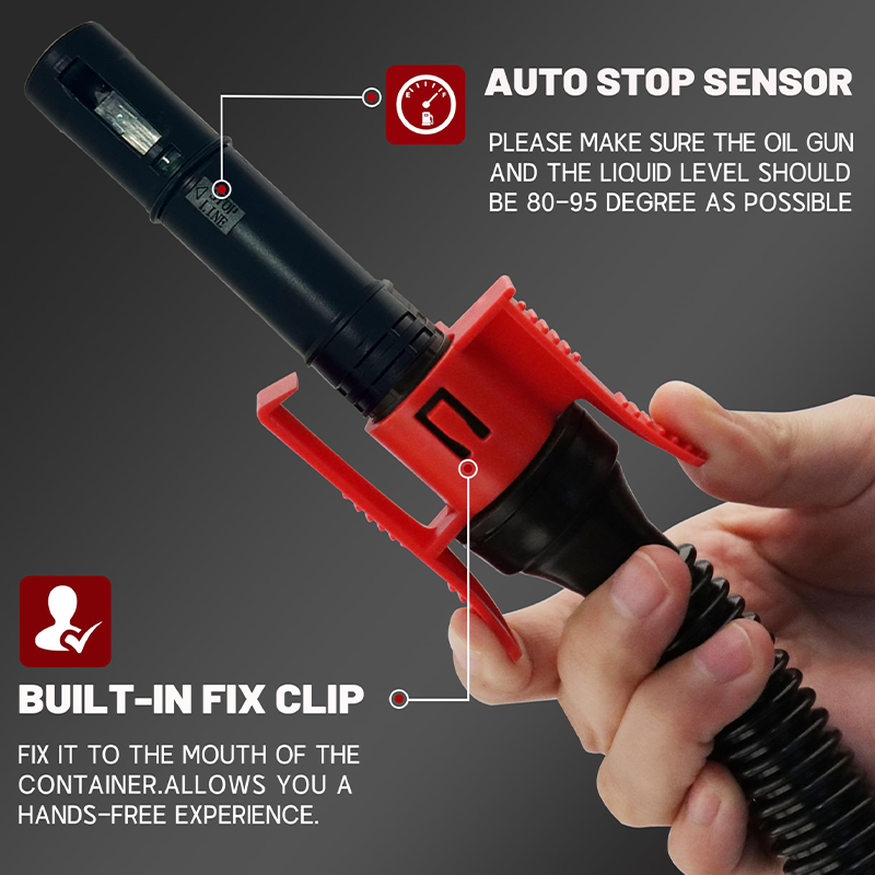 Fuel transfer pump with built-in battery