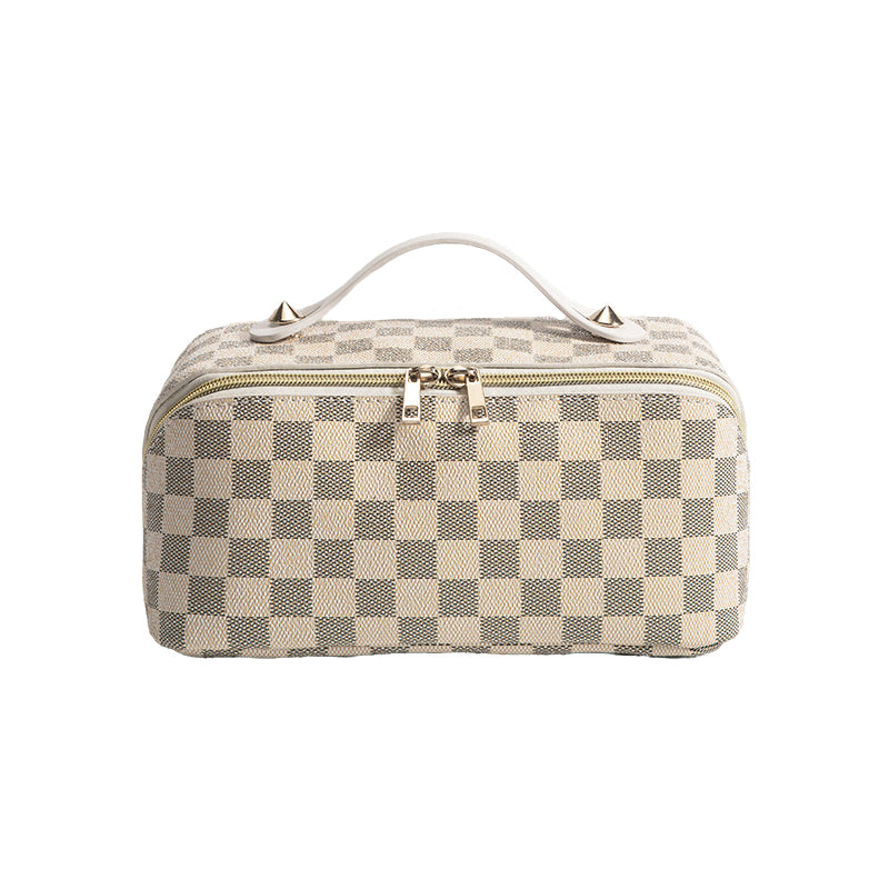 Vintage Check Cosmetic Bag